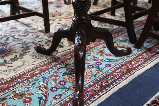 A George III mahogany tea table, W.3ft 1.5in. H.2ft 4in.